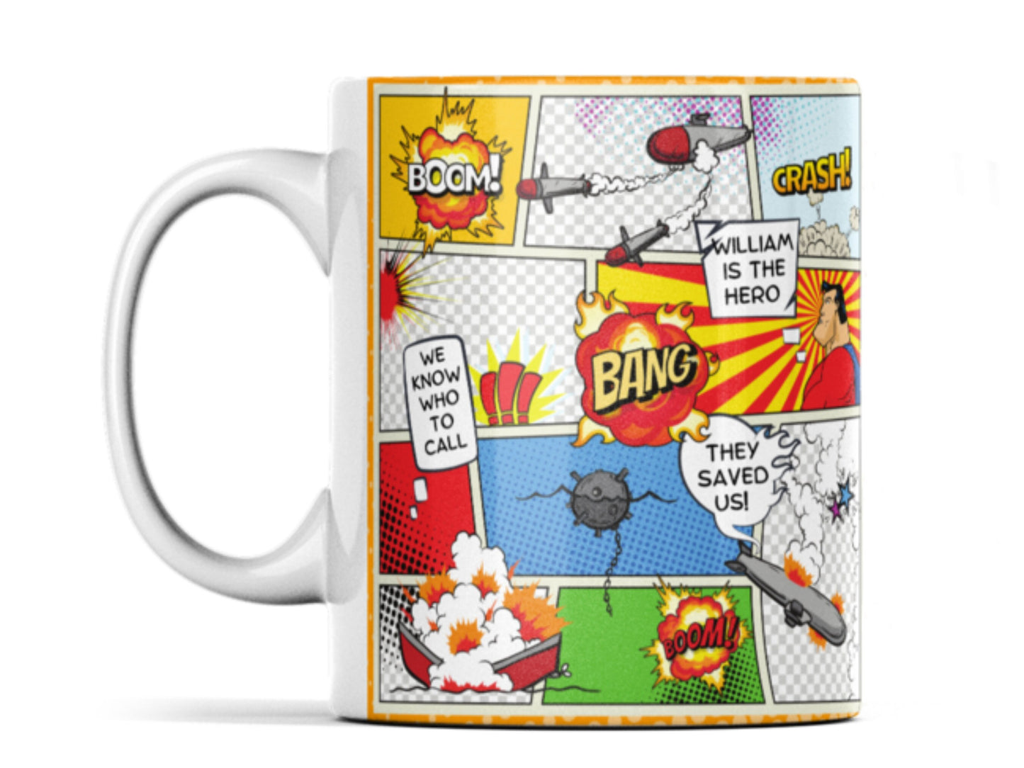 Comic Strip Personalised Mug