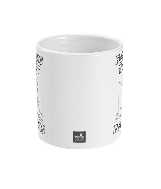 Fishing twat mug fisherman gift for anglers Christmas