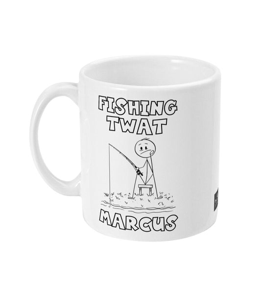 Fishing twat mug fisherman gift for anglers Christmas