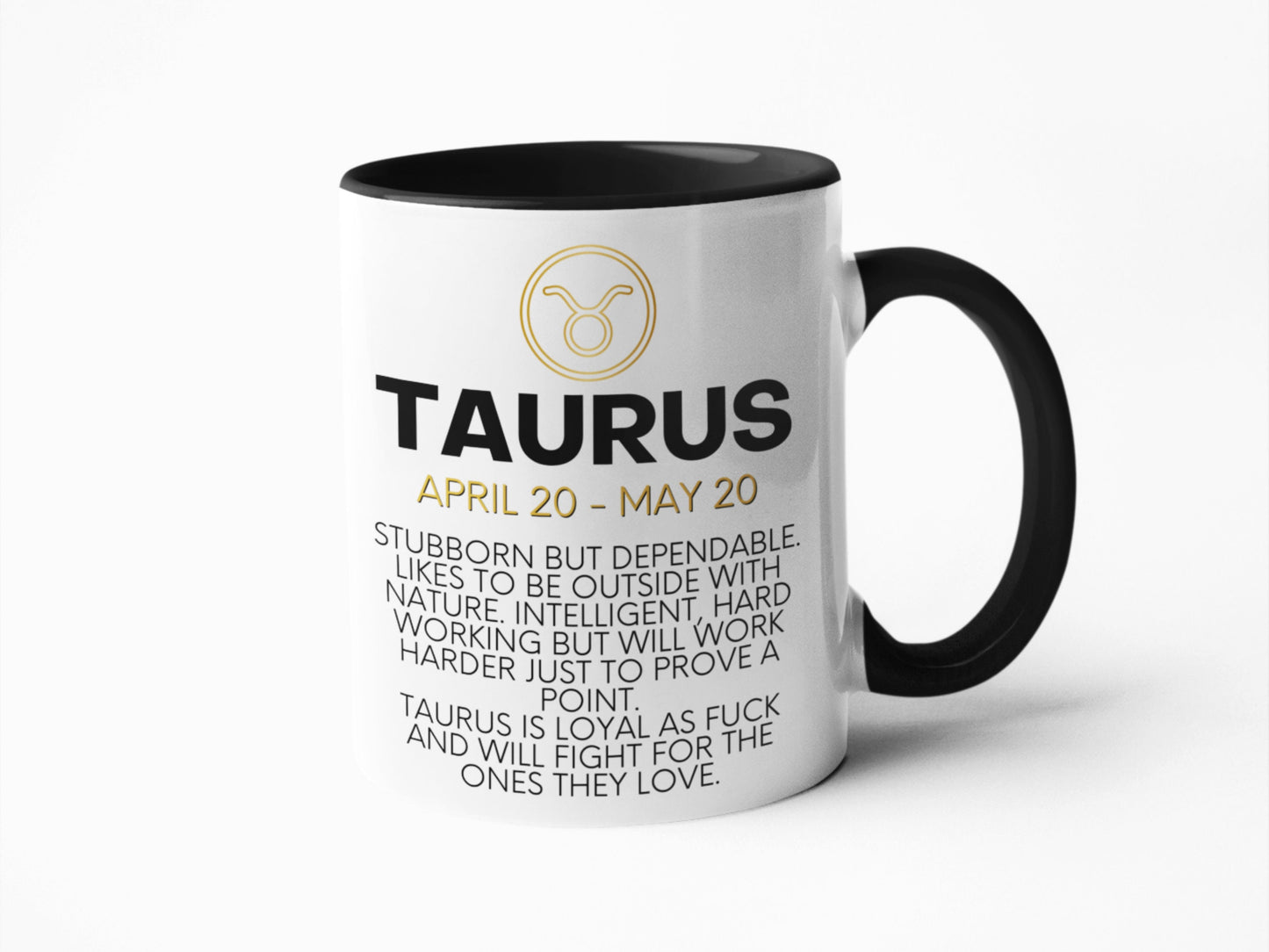 Taurus star sign Horoscope swear profanity coffee mug