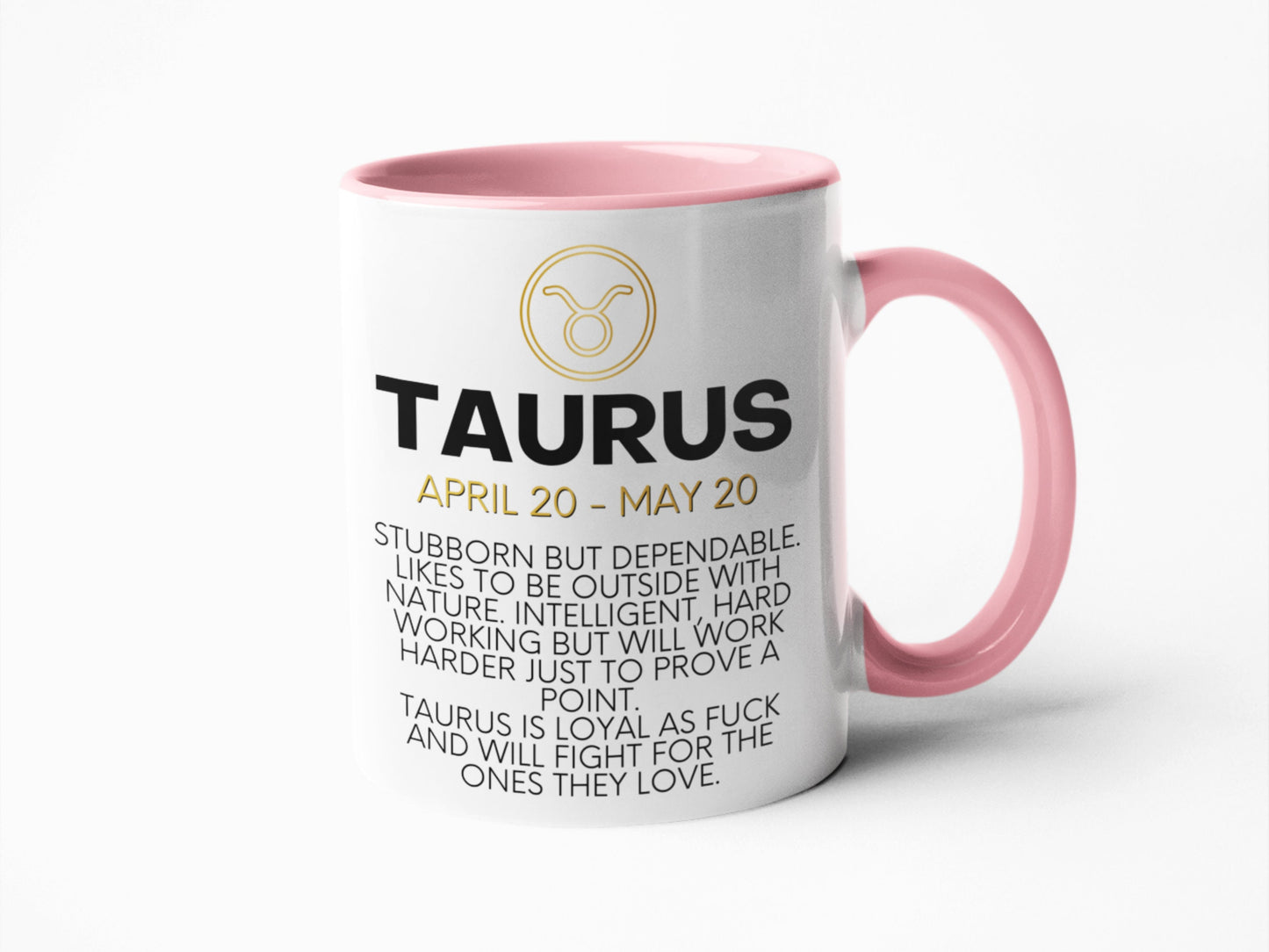 Taurus star sign Horoscope swear profanity coffee mug