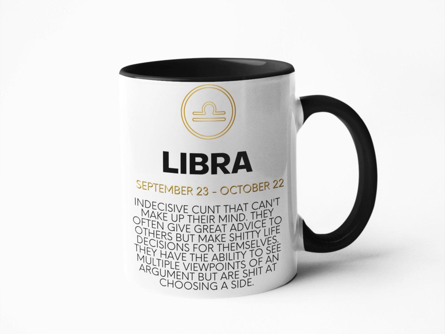 Libra star sign horoscope sweary profanity mug