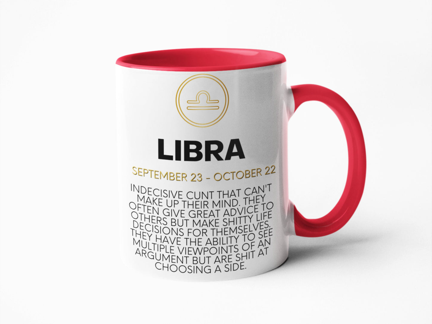 Libra star sign horoscope sweary profanity mug
