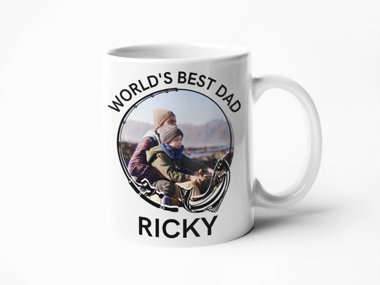 Fishing Dad Gift Photo personalised mug for Fathers Day