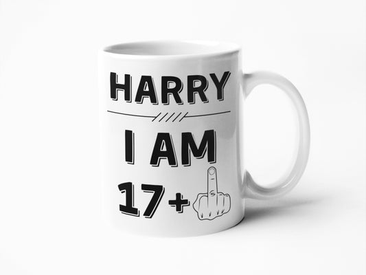 Mug with any name, 18th birthday mug, 18th birthday gift, daughter 18th gift, son 18th gift, brother 18th gift, sister 18th gift, big mugs