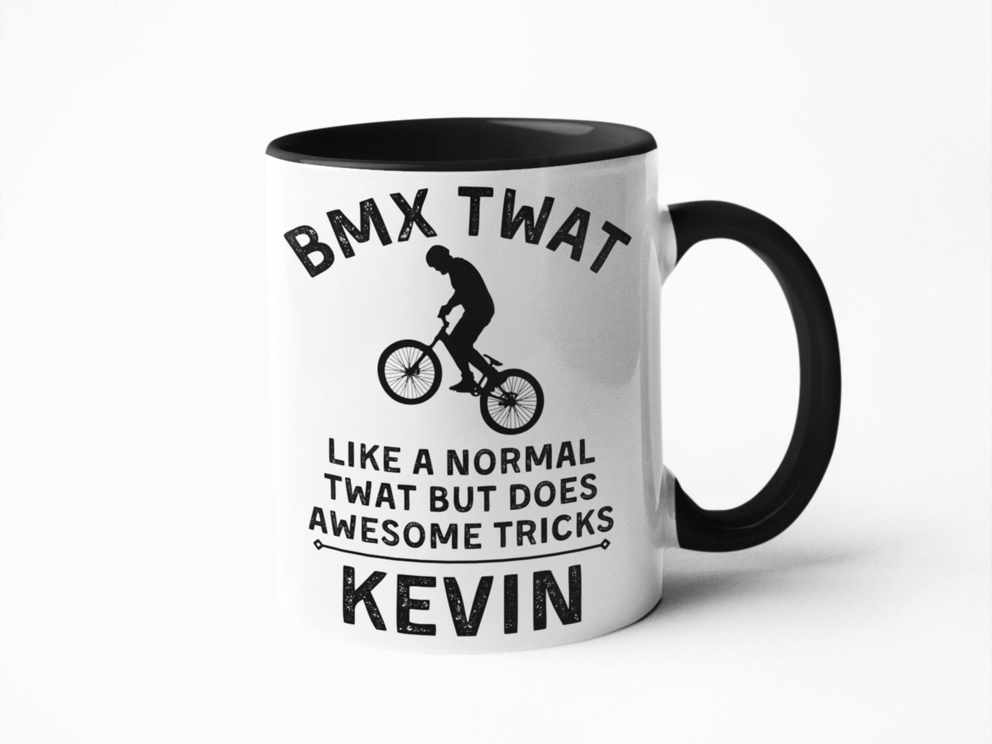 BMX Twat personalised mug gift for bmx biker in the UK
