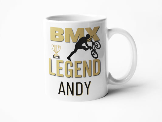 BMX legend personalised mug