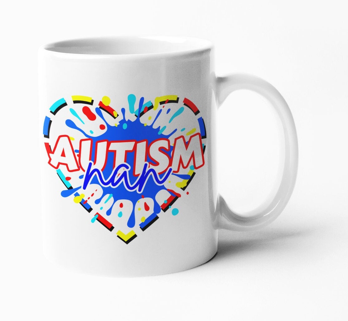 Autism Coffee Mug for mum, dad, nan, grandad or personalised