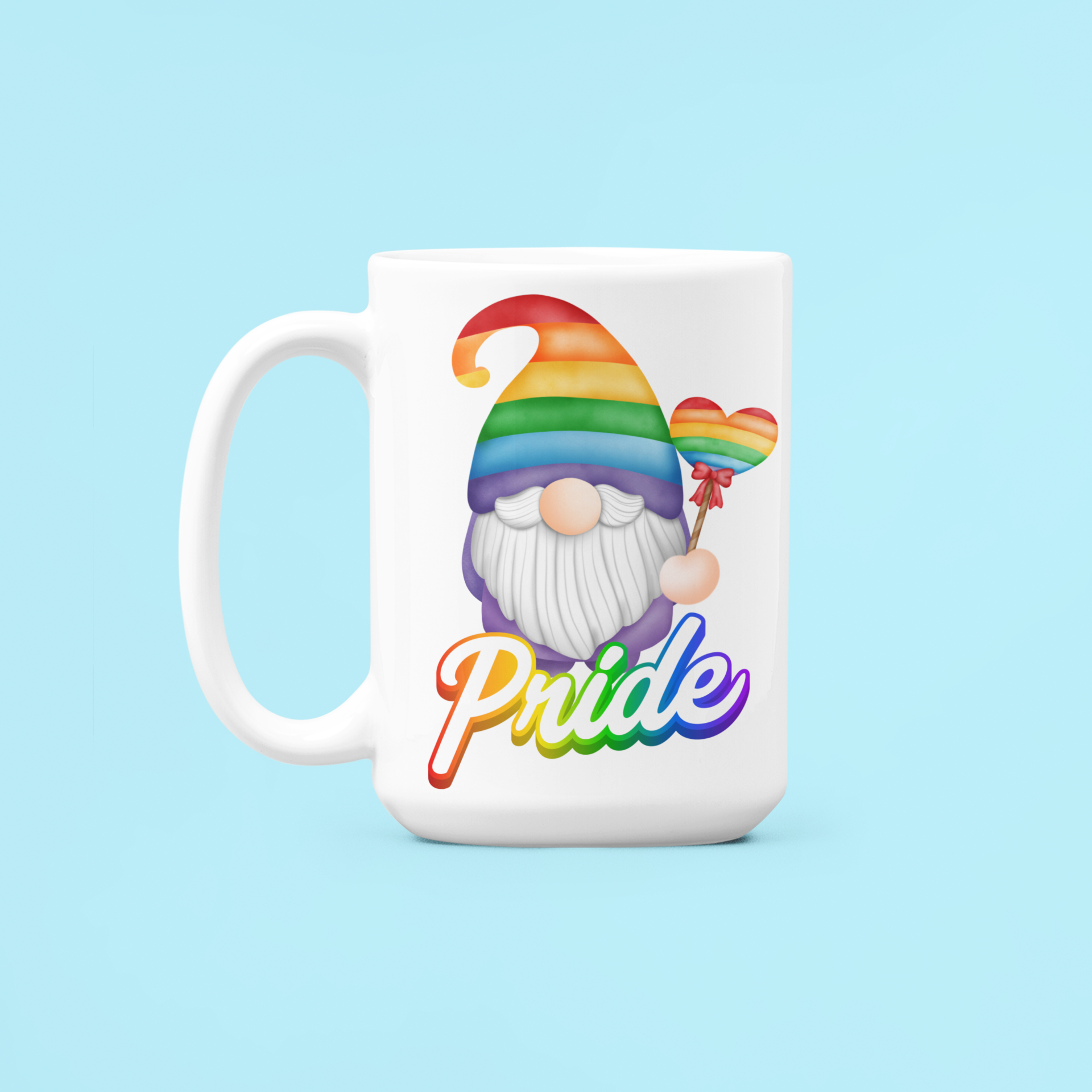 Gnome lolly gay pride LGBTQIA coffee mug