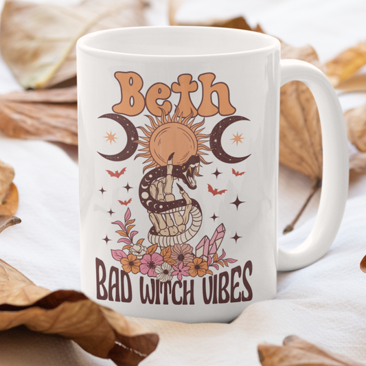 Bad witch personalised coffee mug cup