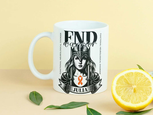 FND Warrior Personalised Mug - A Heartfelt Christmas, Mother's Day, Birthday Gift for Mum, Daughter, Sister, Nan, Auntie & Friends, Celebrating Strength and Awareness