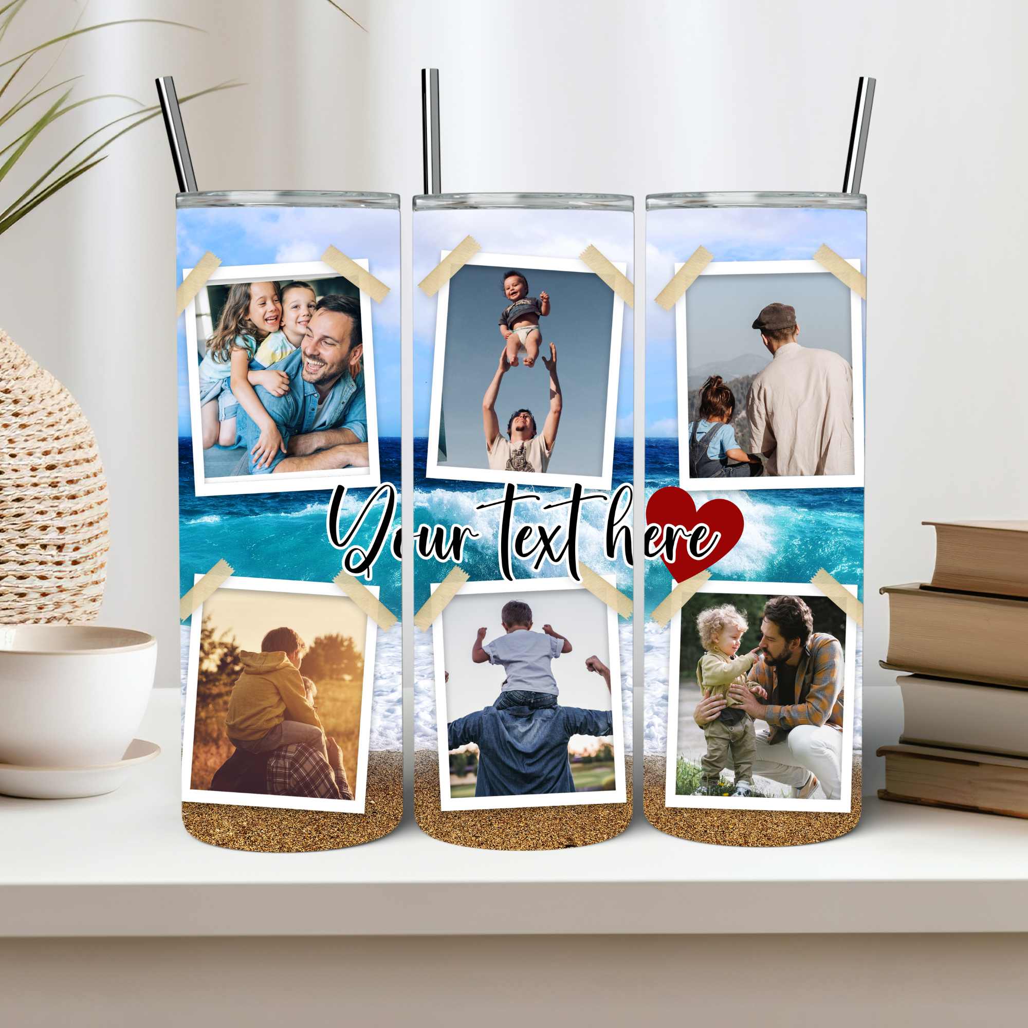 Custom Photo Tumbler 20oz - Personalized Stainless Steel Drinkware | Keeps Hot & Cold | Spill-Proof, Eco-Friendly, with Straw | Ideal Gift for All Occasions