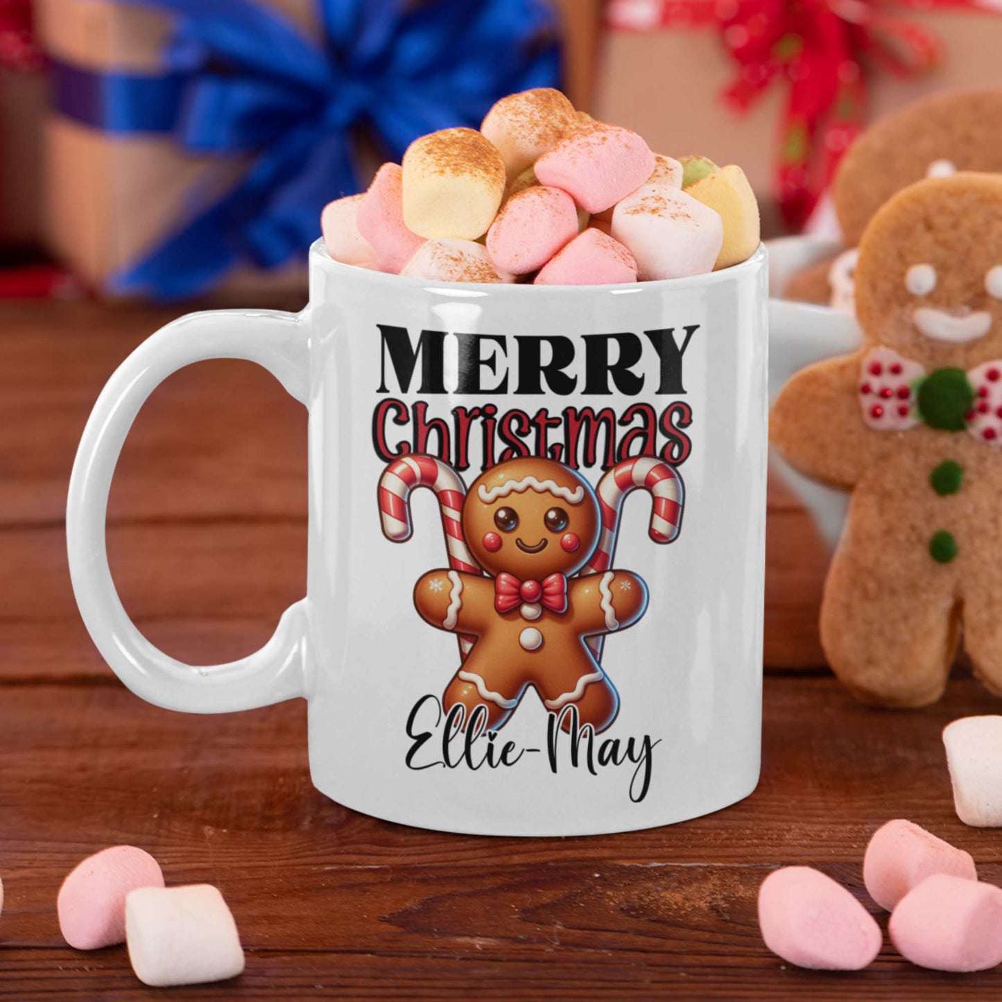 Kids Christmas Gingerbread Man Mug 11oz FREE with Selected Stockings