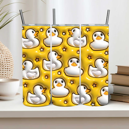 Rubber duck 3D look 20oz tumbler