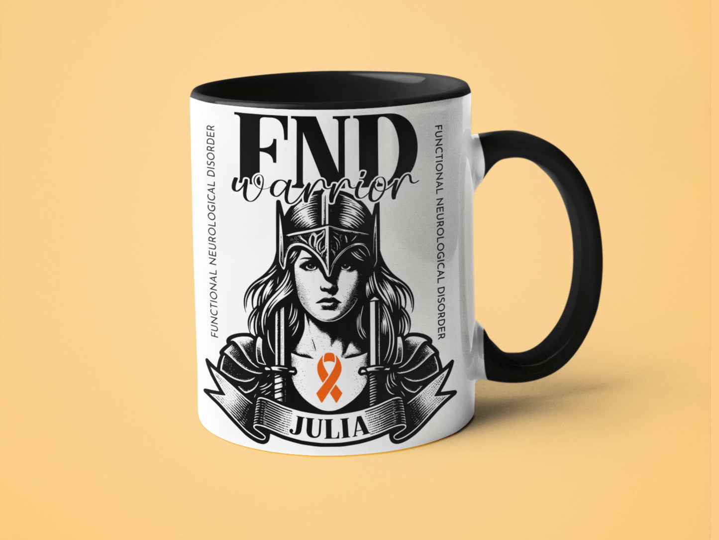 FND Warrior Personalised Mug - A Heartfelt Christmas, Mother's Day, Birthday Gift for Mum, Daughter, Sister, Nan, Auntie & Friends, Celebrating Strength and Awareness
