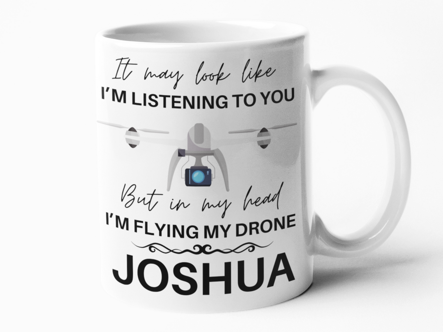 Drone flying obsessed coffee mug