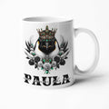 Regal Penguin Crowned Drinkware: Personalized 11oz/15oz Mugs, 20oz Insulated Tumblers, Elegant Coasters - Timeless Gifts for Animal Lovers