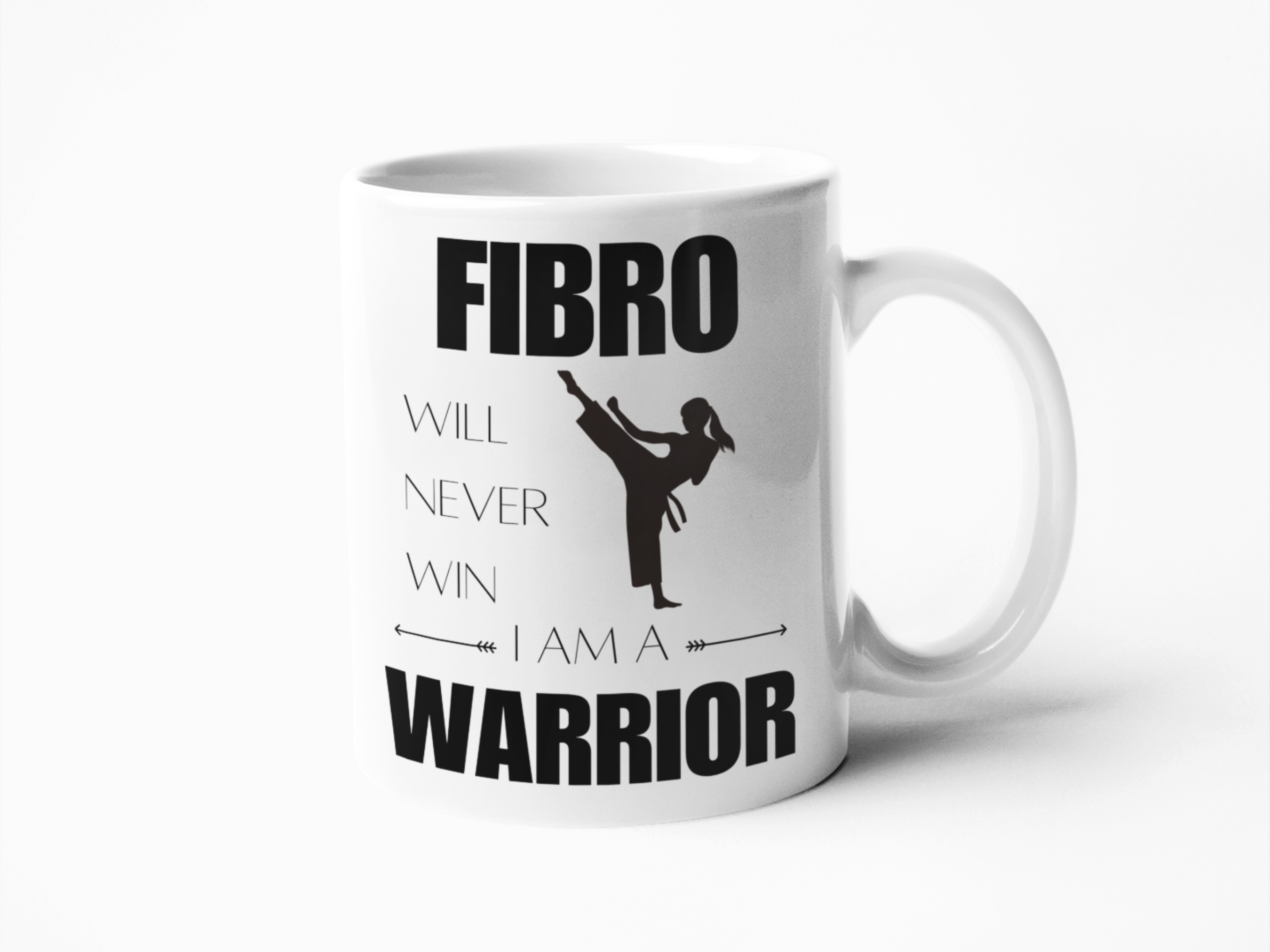 Fibromyalgia warrior coffee mug for women