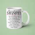 Thank You Grandma Mug – Sentimental Christmas or Birthday Gift for Grandmother / Nan