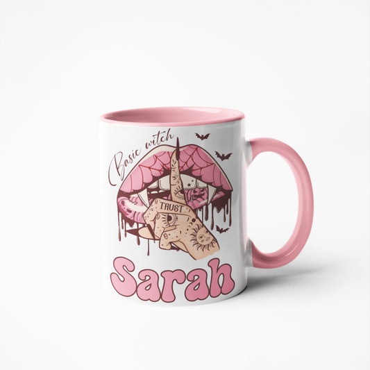 Basic witch personalised coffee mug cup