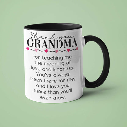 Thank You Grandma Mug – Sentimental Christmas or Birthday Gift for Grandmother / Nan