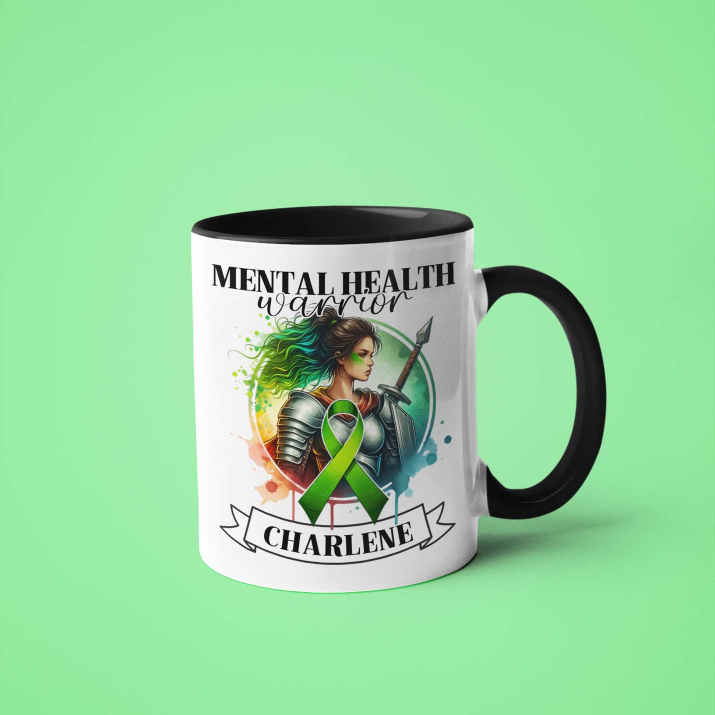 Mental Health Warrior Mug or Tumbler | Personalised Mental Health Awareness Gift | Perfect for Home, Office, or On-the-Go Heartfelt Christmas, Mother's Day, Birthday Gift for Mum, Daughter, Sister, Nan, Auntie & Friends
