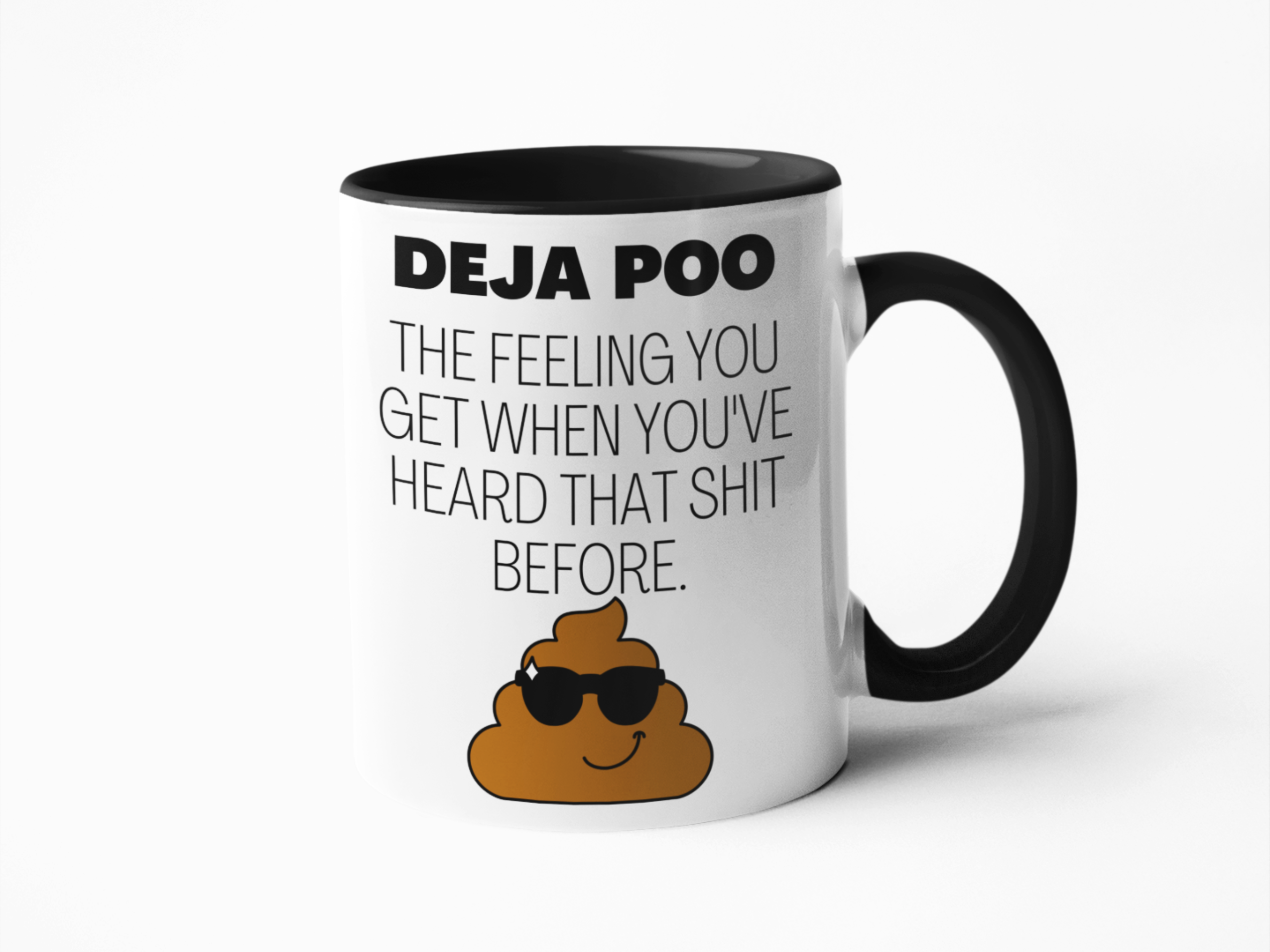 Deja poo funny coffee mug