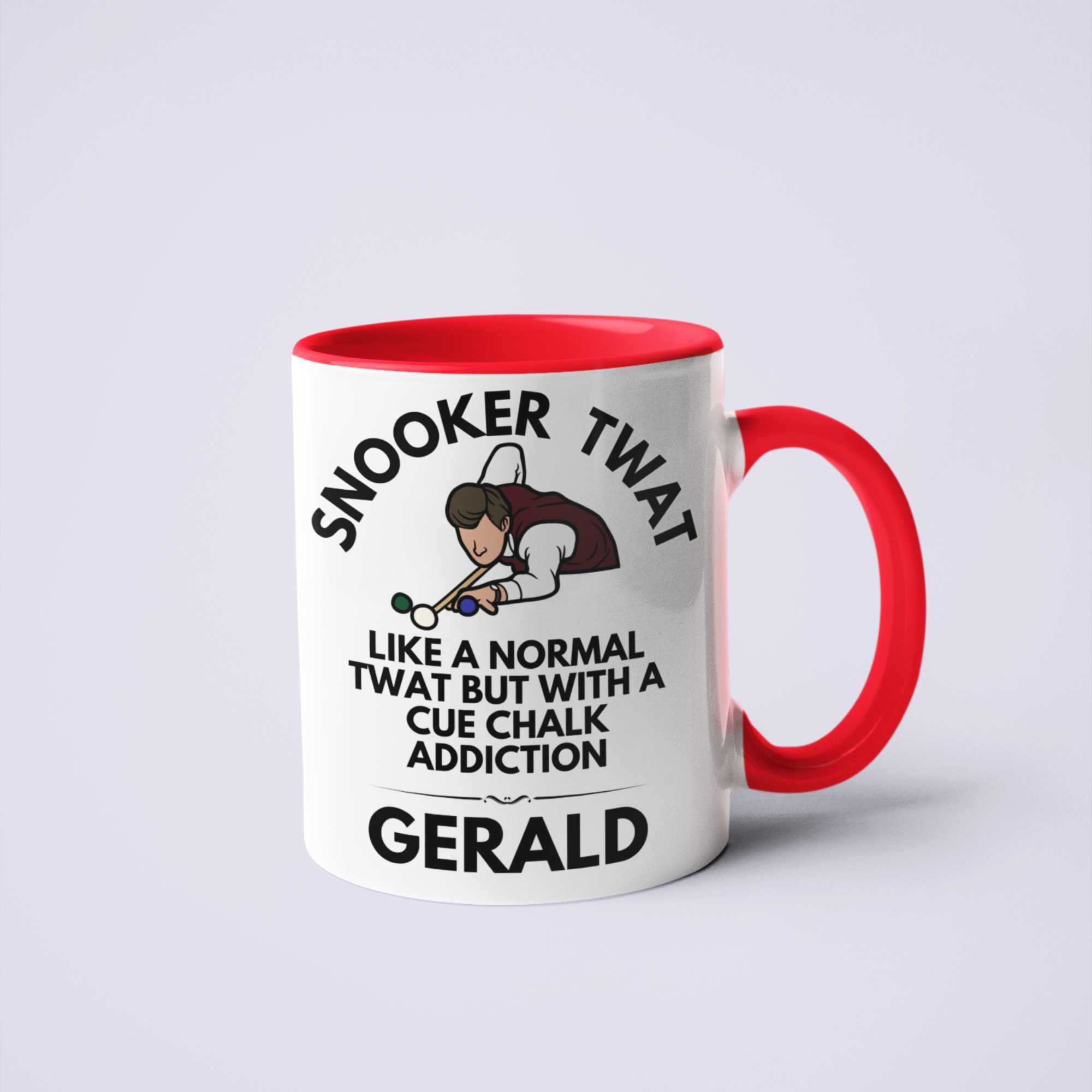 Snooker Twat Personalised Rude Funny Coffee Mug Gift for snooker players