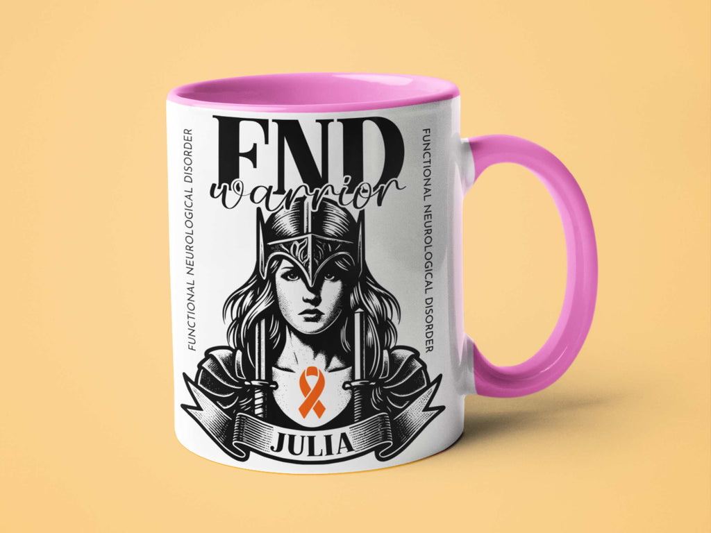 FND Warrior Personalised Mug - A Heartfelt Christmas, Mother's Day, Birthday Gift for Mum, Daughter, Sister, Nan, Auntie & Friends, Celebrating Strength and Awareness