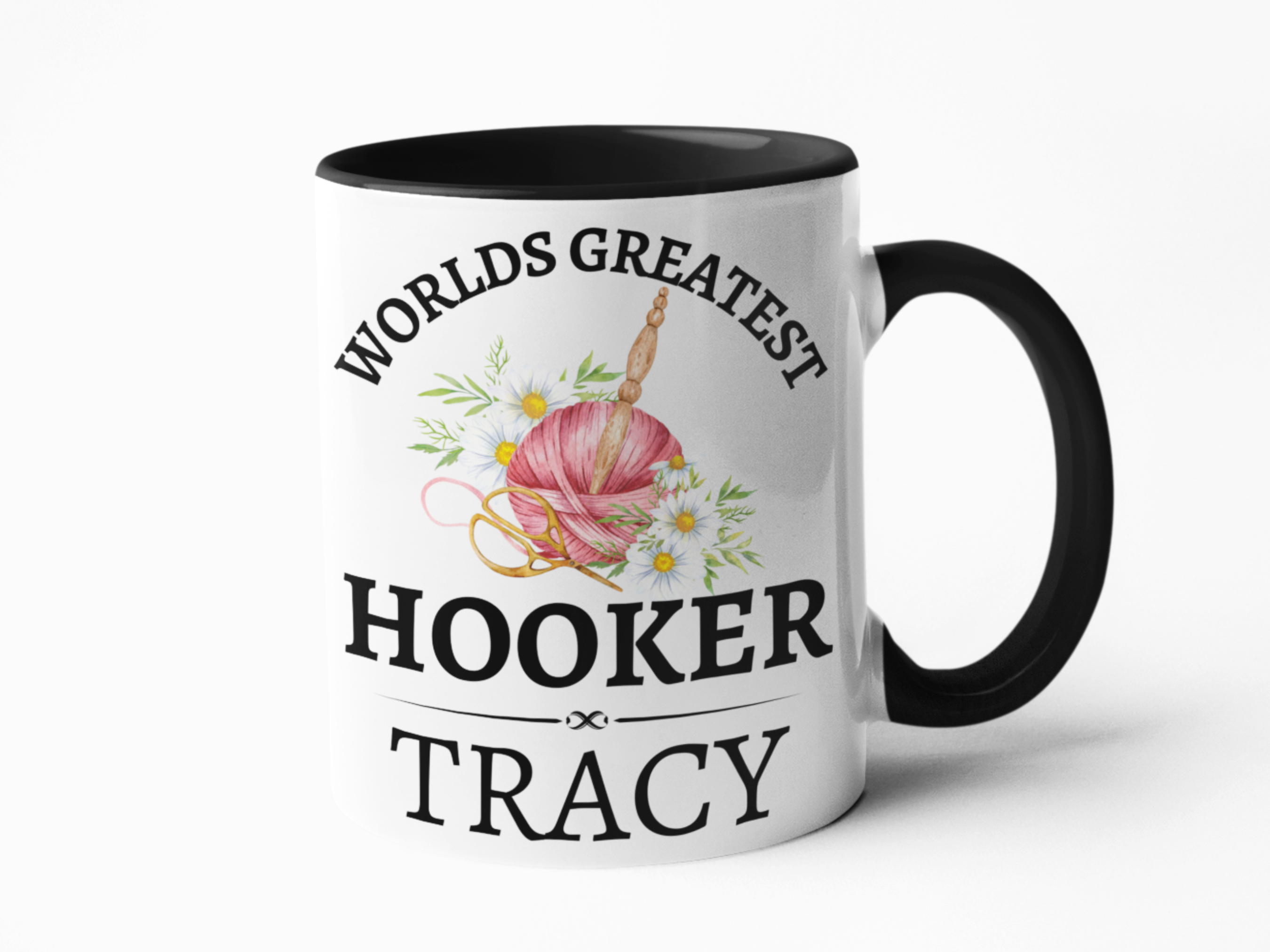 World's greatest hooker crochet themed coffee mug