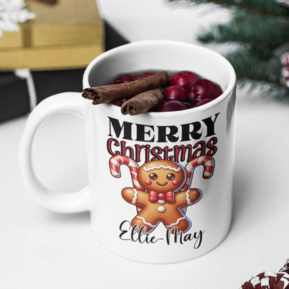 Kids Christmas Gingerbread Man Mug 11oz FREE with Selected Stockings