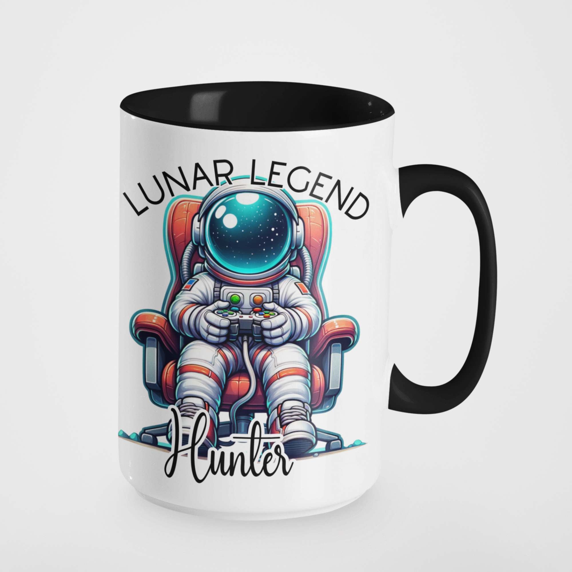 Lunar Legend Gamer Mug – Personalised Astronaut Gaming Gift for Space Lovers, Geeky Gamers, & Sci-Fi Fans – Perfect for Birthdays, Christmas, and Father's Day