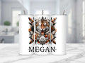 Wild Tiger Floral Drinkware Collection: Personalised Mugs in 11oz/15oz, 20oz Insulated Tumblers, MDF Coasters - Exotic Gifts for Wildlife Enthusiasts