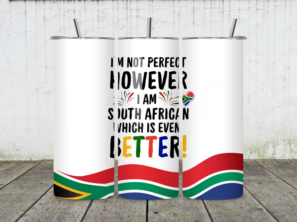 I'm Not Perfect, However I Am South African Mug – Funny Patriotic Gift, 11oz & 15oz Ceramic Mug for Proud South Africans, Ideal for Birthdays, Holidays, and Everyday Cheer