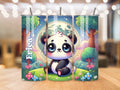 Adorable Personalised Baby Panda Tumbler - Custom Name - Perfect Gift for Kids and Panda Lovers