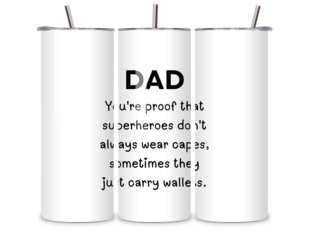 Funny Dad Superheroes capes Just Carry Wallets Mug for Fathers Day Birthday or Christmas Gift