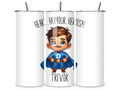 Super Dad Personalised Mug - Heroic Father's Day Gift, Customisable Name, Funny Mugs for Dads, Personalised Gifts for Him