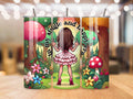 In My Single and Happy Era Funny 20oz Stainless Steel Tumbler - Double Middle Finger, Insulated Travel Mug with Reusable Straws