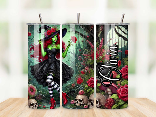 Wicked Witch of the West Personalised Tumbler – 20oz Stainless Steel, Halloween Gift, Spooky Vibes