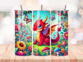Dragon Tumbler, Colourful Stainless Steel Travel Mug, Kids’ Fantasy Drinkware, Custom Name Insulated Cup