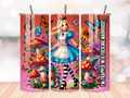 I'm Trapped in a Fucking Madhouse! - Alice's Adventures in Wonderland Tumbler | Funny Insulated Travel Mug | Stainless Steel 20oz Cup | Spill-Proof Lid | Hot & Cold Drinks | Unique Gift Idea