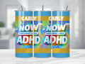 Now That’s What I Call ADHD Personalised 20oz Stainless Steel Tumbler - Funny Custom Name Gift, ADHD Humour, Hot Cold Travel Cup
