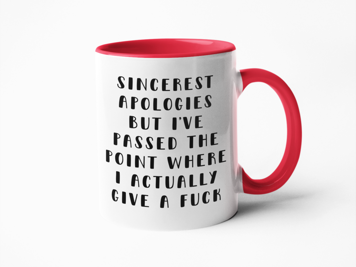 Passed the point where I give a fuck coffee mug