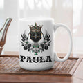 Regal Penguin Crowned Drinkware: Personalized 11oz/15oz Mugs, 20oz Insulated Tumblers, Elegant Coasters - Timeless Gifts for Animal Lovers