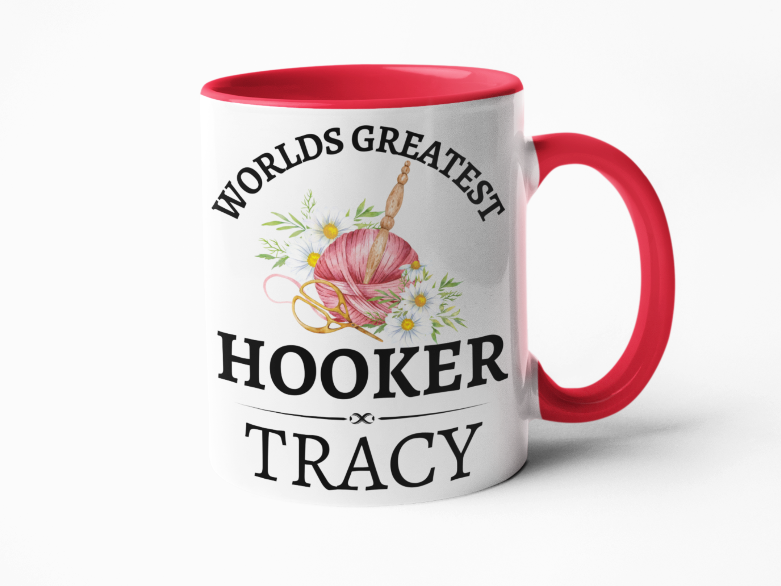 World's greatest hooker crochet themed coffee mug