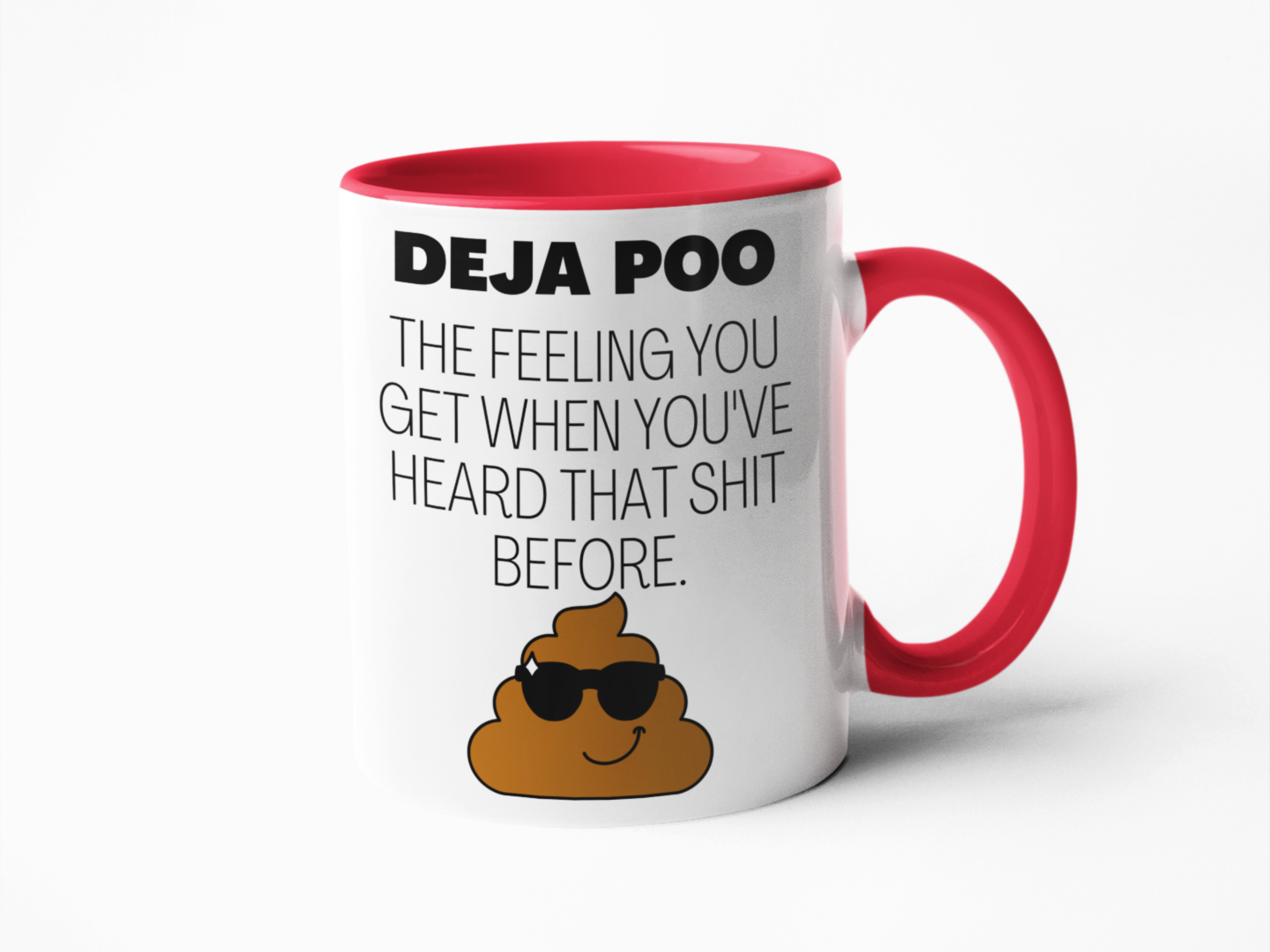 Deja poo funny coffee mug