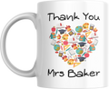 Thank you Teacher Personalised mug gift for end of school year