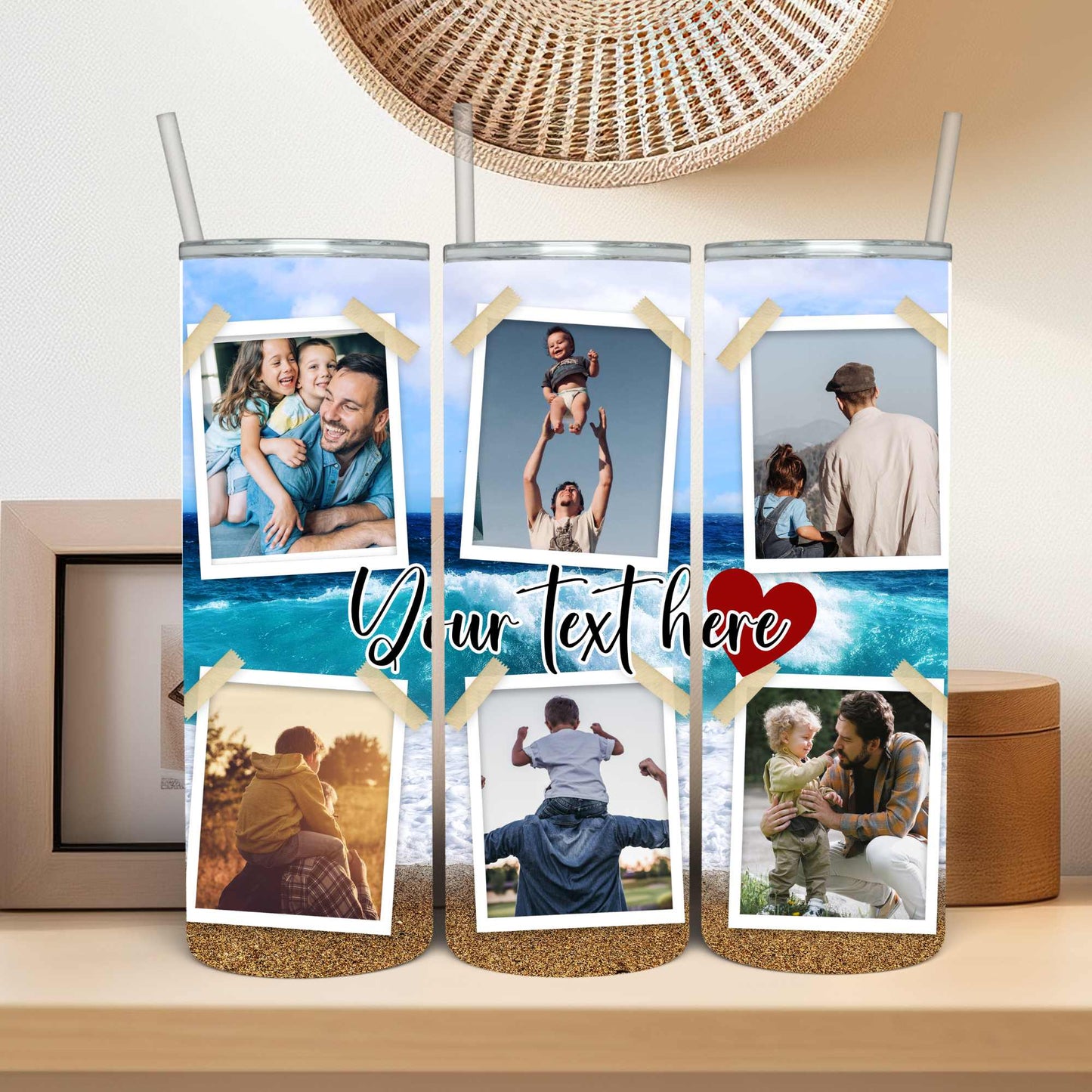 Custom Photo Tumbler 20oz - Personalized Stainless Steel Drinkware | Keeps Hot & Cold | Spill-Proof, Eco-Friendly, with Straw | Ideal Gift for All Occasions