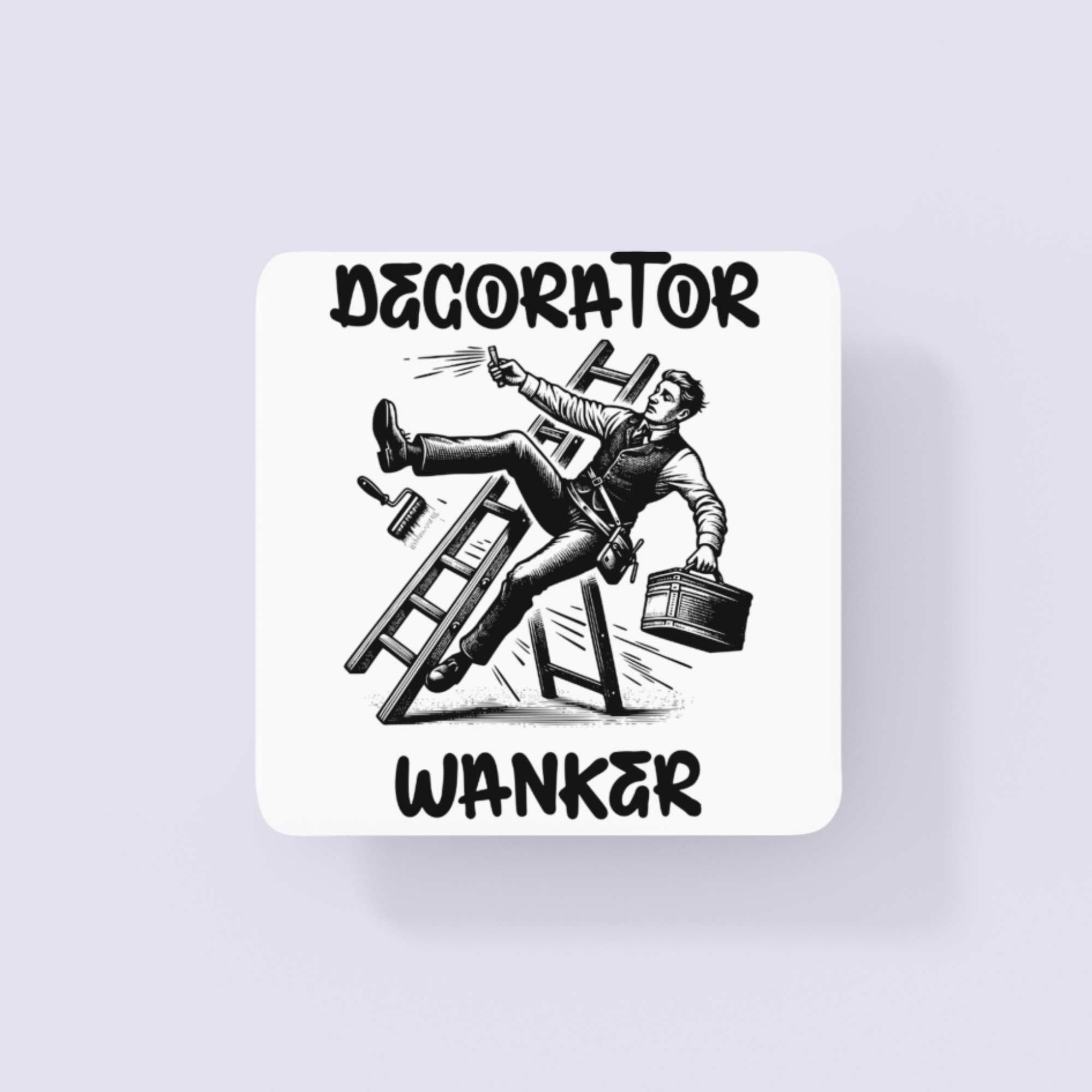 Decorator Wanker- Funny Rude Mugs for Work, Personalised Mugs UK, Funny Gifts for Friends, Unique Coffee Cup