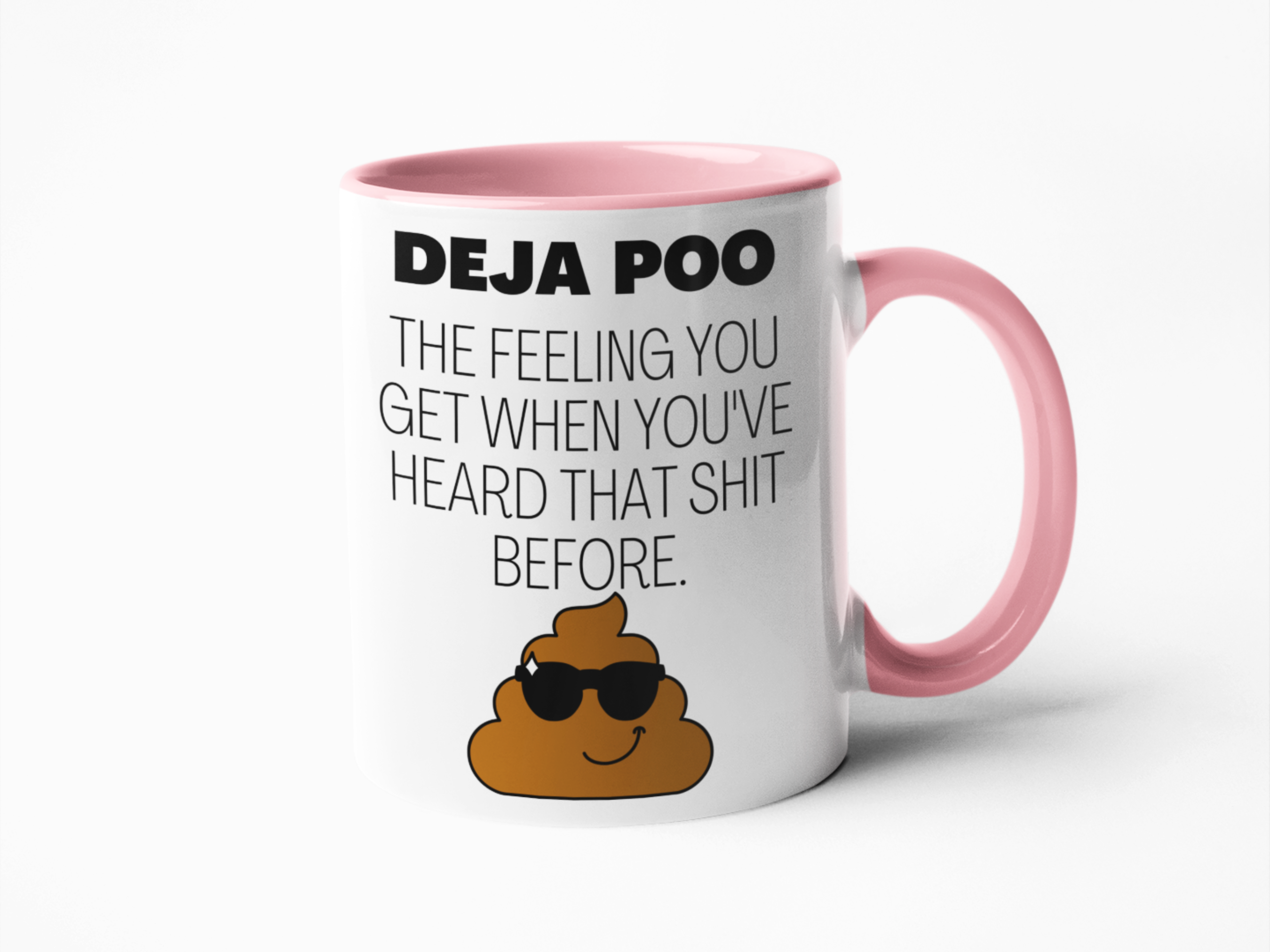 Deja poo funny coffee mug